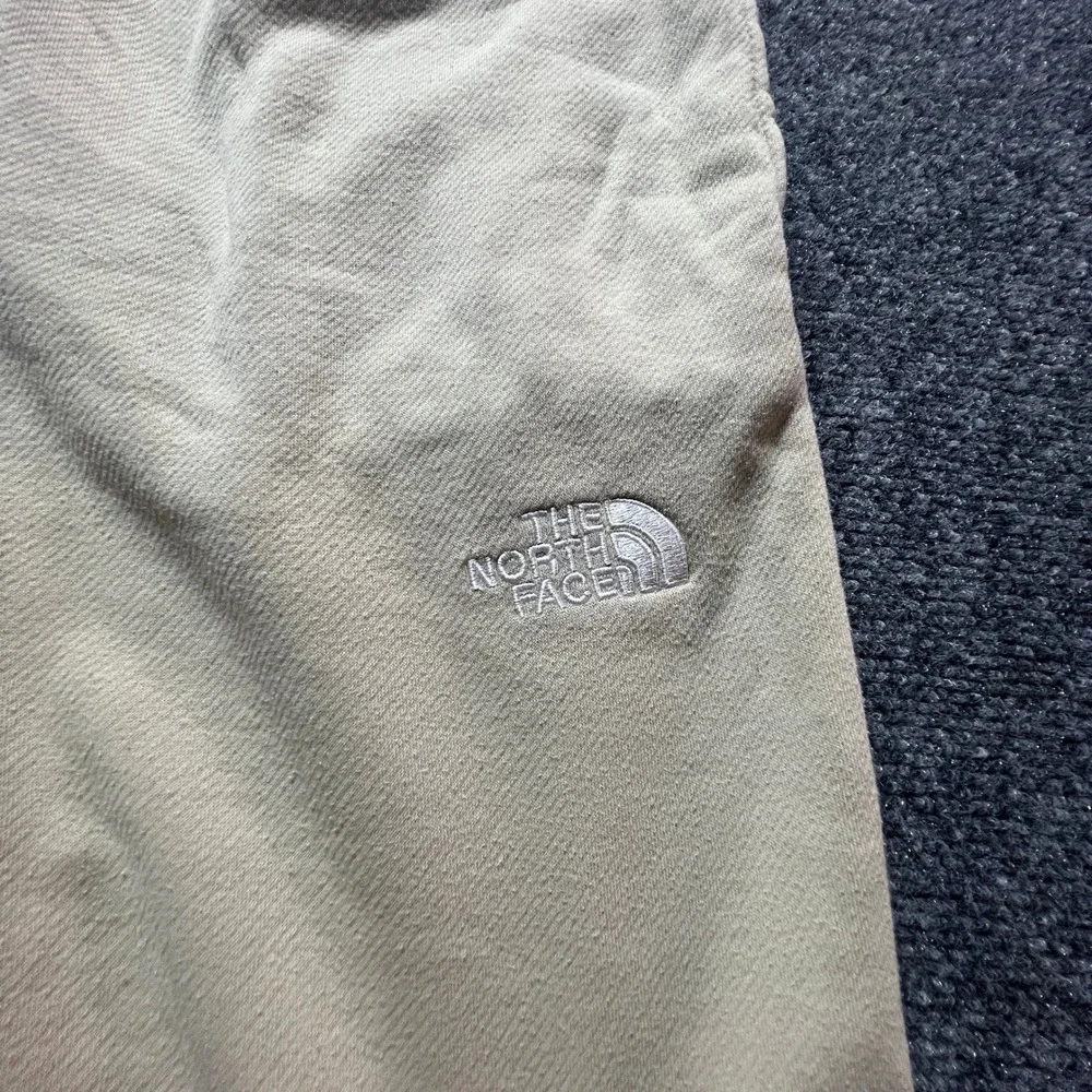 The North Face Mens Fleece Joggers Khaki Tan Sweatpants Medium Winter Warm Cozy